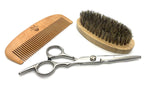 Whitetail Beard Men's Grooming Kit Oil Balm Bamboo Comb Scissors Boar Brush